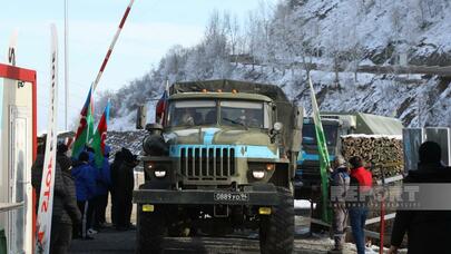 Xankəndi-Laçın yolunda sülhməramlıların avtomobilləri maneəsiz keçdi
