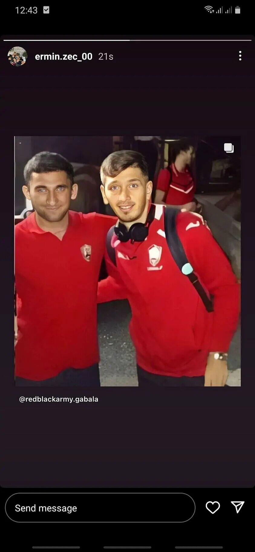 Ermin Zets şəhid olan hərbçimizlə şəklini paylaşdı - FOTO 2 Ermin Zets şəhid olan hərbçimizlə şəklini paylaşdı - FOTO