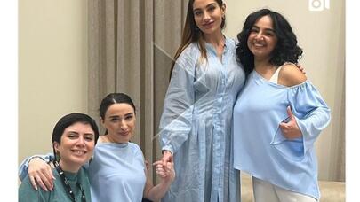 Arzu Əliyeva onlarla rəqs etdi - VİDEO