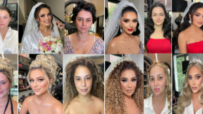 Gəlinlər makiyajdan əvvəl və sonra - Bəylər ŞOKDA - FOTOLAR