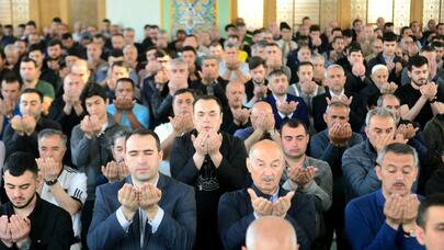 "Təzə Pir" məscidində bayram namazı qılındı - FOTO