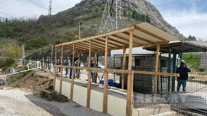 Laçın-Xankəndi yolundakı çadır və plakatlar sökülür