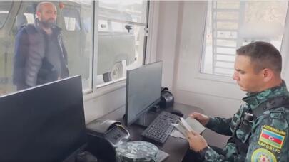 Laçın sərhəd-buraxılış məntəqəsində pasportlar BELƏ YOXLANILIR - VİDEO