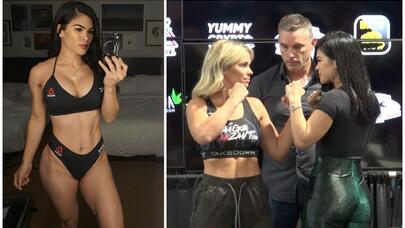 Rinqdə dəhşət, sosial şəbəkələrdə isə gözəllik saçır - FOTOLAR