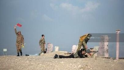 Separatçılar Xocalıda təlim keçir - Video