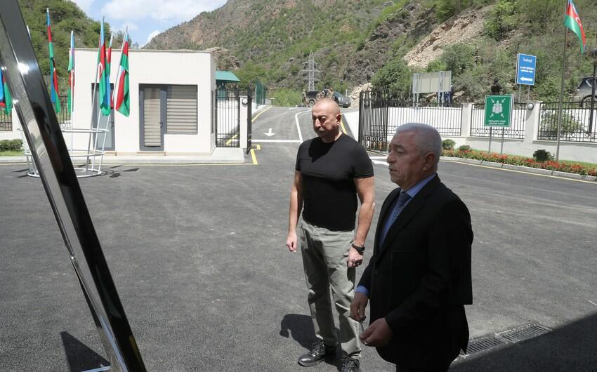 Prezident Kəlbəcərdə “Meydan” Kiçik Su Elektrik Stansiyasının açılışında - FOTO