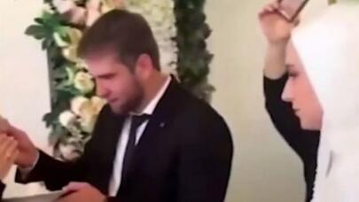 Toyda maraqlı hadisə: Bəy tortu gəlindən öncə görün kimə yedirtdi - VİDEO