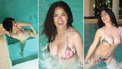 Hovuzdan görüntüləri ilə gündəm olan ulduz sirrini bölüşdü -  VİDEO