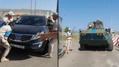 Qarabağda təxribat başladı: Xocalıda ermənilərlə Rusiya sülhməramlıları arasında qarşıdurma - VİDEO