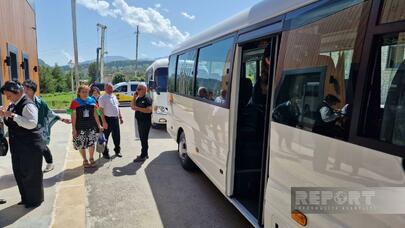 Müharibə zamanı itkin düşənlərin ailə üzvləri Şuşaya getdi