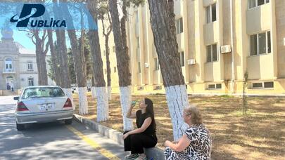 Oturub nəfəs dərməyə də şəraiti olmayan xəstəxana -  FOTOLAR 