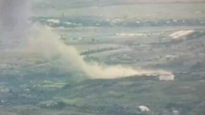 Ermənistan ordusunun yanacaq-sürtgü materialları anbarı məhv edildi - VİDEO