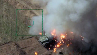 Ermənistanın dağıdılmış postunun görüntüləri -  Video