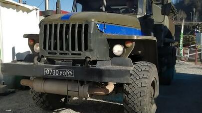 Şuşada sülhməramlıların "KamAZ"ı aşdı -  Ermənilərin avtomobilləri yandı