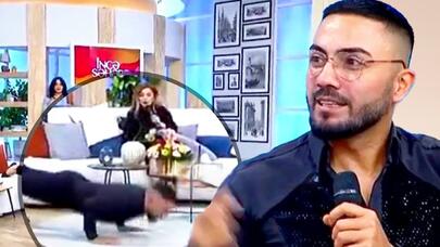 Kərim efirdə ayaqqabılarını soyunub, “jim” etdi - VİDEO  