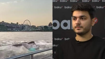 Bakıda “Prius”u dənizə “aşıran” SİRLƏRİ AÇDI - VİDEO
