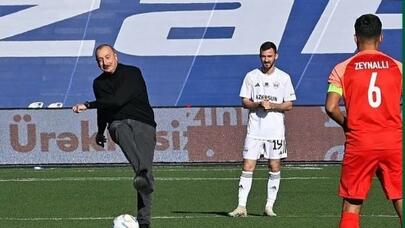 Xankəndi stadionunda Əliyevin qələbə zərbəsi: TOP YENƏ ORDUDADIR