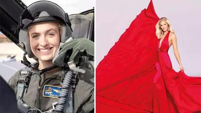 Qadın pilot Amerika gözəli seçildi