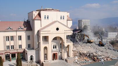 Hökumət göstəriş verdi, Xankəndidə bu binalar sökülür - FOTO/VİDEO