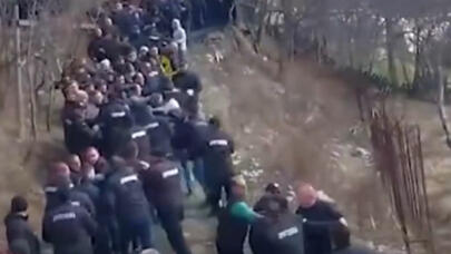 Gürcüstanda müsəlmanlara qarşı zorakılıq: dövlət rəsmiləri hərəkətə keçdilər - VİDEO