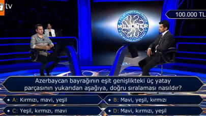 “Kim milyoner olmak ister”də Azərbaycan bayrağı ilə bağlı sual verildi - VİDEO