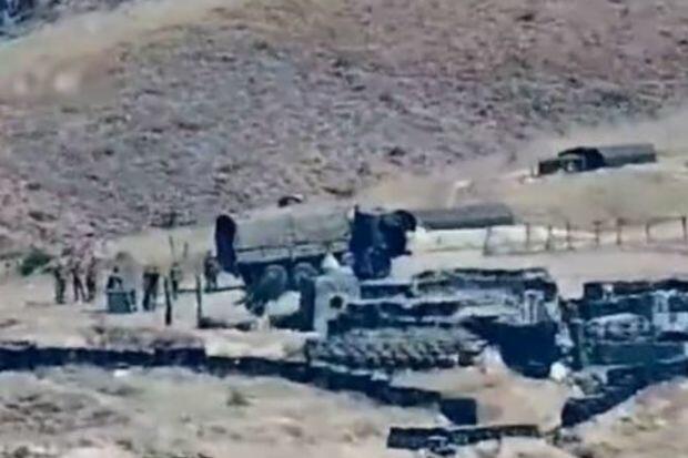 Ermənistan Azərbaycanla sərhədə yenə qoşun yığır - VİDEO