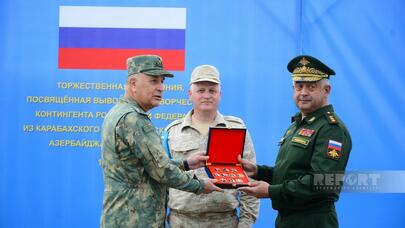 Sülhməramlıların komandanı təltif olundu