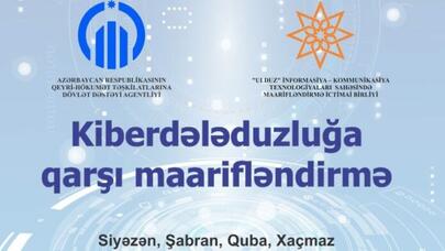“Kiberdələduzluğa qarşı maarifləndirmə” təlimləri keçiriləcək
