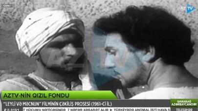 “Leyli və Məcnun” filminin çəkilişindən nadir kadrlar... - VİDEO