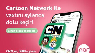 “Nar” yüksək keyfiyyətli “Cartoon Network” oyunlarına giriş imkanı təqdim edir