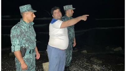 Üzərək İrandan Azərbaycana keçməyə cəhd edən şəxs saxlanıldı - VİDEO