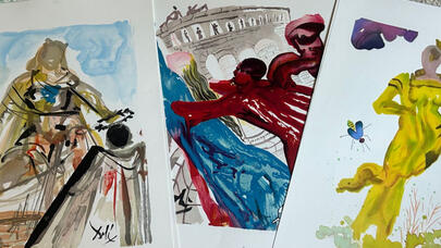 Qarajdan Salvador Dalinin imzası olan "xəzinə" çıxdı