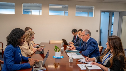 Muxtar Babayev Andersenlə Xəzərin suyunun səviyyəsindən danışdı - FOTO