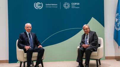 Muxtar Babayev Quterreşlə görüşdü