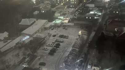 Bakı ağ örpəyə bürünür - VİDEO