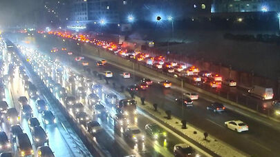 Bakı-Sumqayıt yolunda güclü tıxac - FOTOLAR