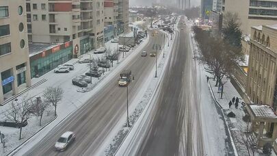 Paytaxt yollarında vəziyyət belədir - FOTO