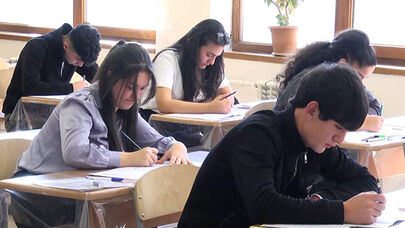 Xankəndi, Ağdərə və Xocalıda buraxılış imtahanları keçirildi - Fotolar