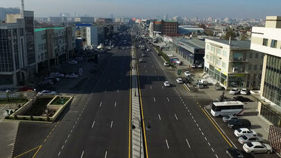 Bakıda bu yol hər an çökə bilər - VİDEO
