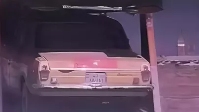 Evakuatorda daşınan avtomobil CƏRİMƏLƏNDİ - VİDEO