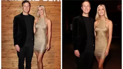 İvanka Tramp metal rəngli mini paltarı ilə heyran etdi - FOTO