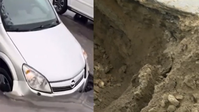 Bakıda bu yol 20 gündə ikinci dəfə çökdü - VİDEO