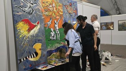 Laçında beynəlxalq incəsənət sərgisi açıldı - FOTO