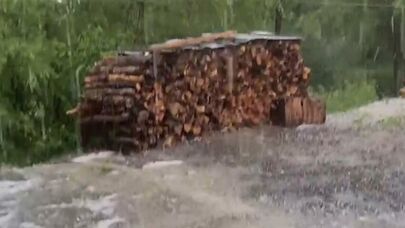 Kəlbəcərə düşən güclü dolu selə səbəb oldu