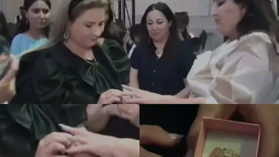 Qızıl hədiyyə olunan müəllimlə bağlı RƏSMİ AÇIQLAMA