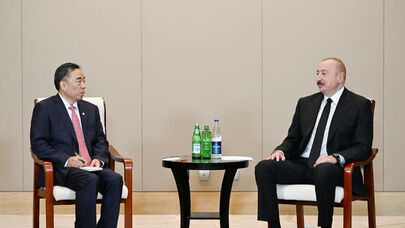 İlham Əliyev Çində görüşlər keçirdi - Foto