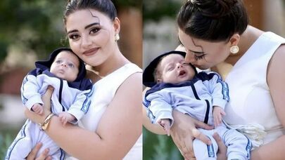 Almaxanım yeni doğulan oğullarına kiçik toy etdi - FOTO/VİDEO