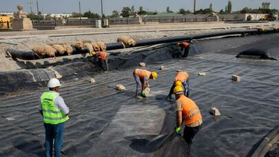 Bu yolda təmir işləri başa çatdı - FOTO