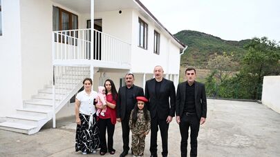İlham Əliyev Xocalı rayonunun Seyidbəyli kəndində - FOTO