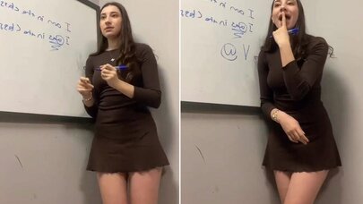 Müəllimin geyimi müzakirə mövzusu oldu